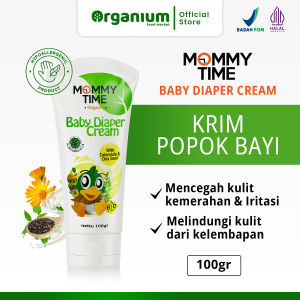 Baby Diaper Cream MOMMY TIME Krim Area Popok Bayi Pencegahan Iritasi pada kulit - 100g
