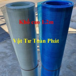 ( Khổ cao 1.2m) Tấm tôn nhựa phẳng Caro lấy ánh sáng màu trắng đục/ màu xanh che nắng mưa