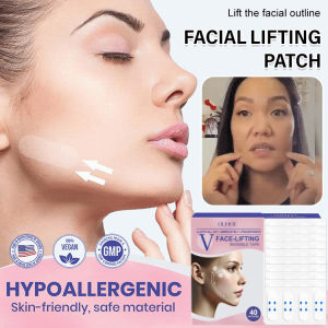 ✨ Face Lift Sticker For Instant V Face/Invisible Face Shaping Patch/Adhesive Face Tape For Lifting/Skin-Friendly For Women/Facial Contour/Long-Lasting Effect OUHOE 脸部塑形提拉贴