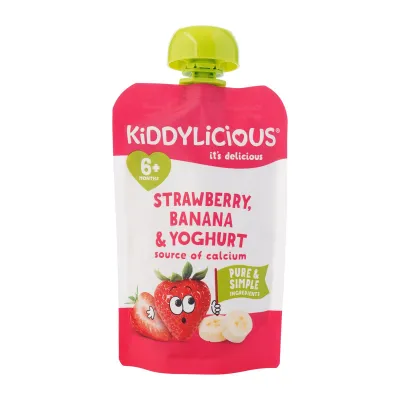 Kiddylicious Pouch Strawberry Banana & Yoghurt