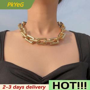 PkYeG Punk Hip Hop Choker Chunky Chain Necklace Statement Fashion Charm Jewelry