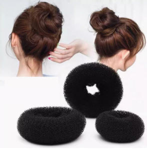 SG Stock 1pc Magic Hair Donut Bun Tools Styling Bun Maker Sponge Roller Ballet Dance Sock Bun Updo