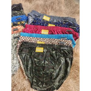 กางเกงในชาย Adder #901 รุ่นลาย 6 ตัว/คละลาย เนื้อผ้า Cotton ขอบหุ้ม ขอบผ้า (F/L/XL)