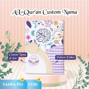 Al-Quran A5 Terjemah Perkata Emboss Hot Stamp Jaket Magnet Bisa Tambah Nama Al Quran A5 Blok Warna