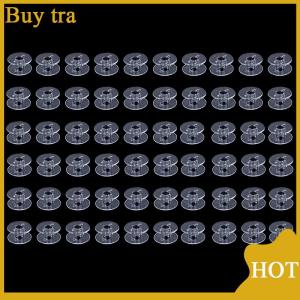 [Buytra] 10 50Pcs Plastic Bobbins Sewing Machine Spools for Threads Bobbins Accessories