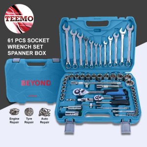 Teemo Beyond 61pcs Combination Socket Wrench Set Automotive Repair Tools Box Ratchet Spanner Kit With Storage Box - Fulfilled by Teemo SHOP
