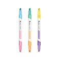 Quantum ควอนตั้ม ปากกาเน้นข้อความ 2 หัว มี 3 สี ปากกา ปากกาไฮไลท์ ไฮไลท์ มี 3 สี หมึกเข้ม สีสวย สีพาสเทล 1 กล่อง มี 12 แท่ง Highlighter No.QH790. 