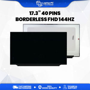Laptop LCD Screen 17.3 inches 40 Pins 144Hz Full HD 1920 x 1080 Thin Bezel Borderless B173HAN04.9 No Brackets