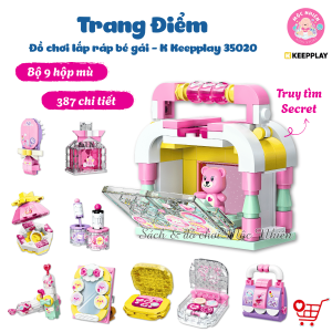 Đồ chơi lắp ráp K Keepplay 35020 - Đồ trang điểm (387 chi tiết) - Dành cho bé gái từ 6 tuổi