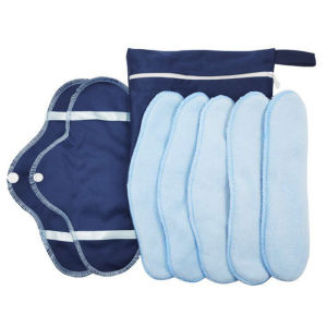 [BettyBear] ผ้าอนามัย6ชิ้น + 2พรมกันน้ำ + 1แพ็คมูลค่าซักได้ผ้าอนามัยผ้าอนามัยปกติแผ่นใช้ซ้ำได้ผ้าอนามัยแผ่นอนามัยและสะดวกสบายผ้าฝ้ายบริสุทธิ์สุขภาพดีกันน้ำและระบายอากาศได้ดี