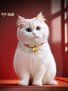 Natural Camphor Silent Bell Cat Collar 猫咪项圈新年狗狗铃铛无声长命锁猫项圈红绳装饰宠物配饰