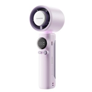 Handheld 100 Speeds Fan Portable Air Cooling Fan LED Digital Display Adjustable Turbo Fan