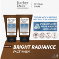 Dual Pack Barber Daily Bright Radiance Face Wash 100mL x 2. 