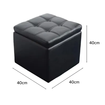 🇸🇬NestHome🇸🇬 Leather Grade Storage Stool / Compartment / Space Saving / Bench / Large Capacity