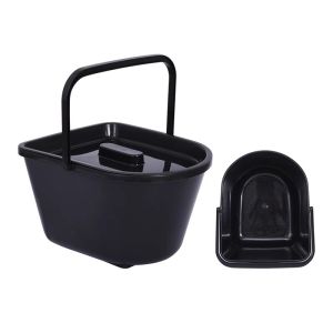 MOSHOE Portable Toilet for Adults Elderly Pregnant Women Anti-slip Potty Chair with Armrests & Inner Bucket for Home Patient Care