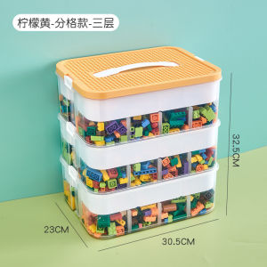 [SG Stock] Lego Storage Box For Toys Organiser Stackable Transparent Clear Plastic Lightweight Multi Tier Toy storage