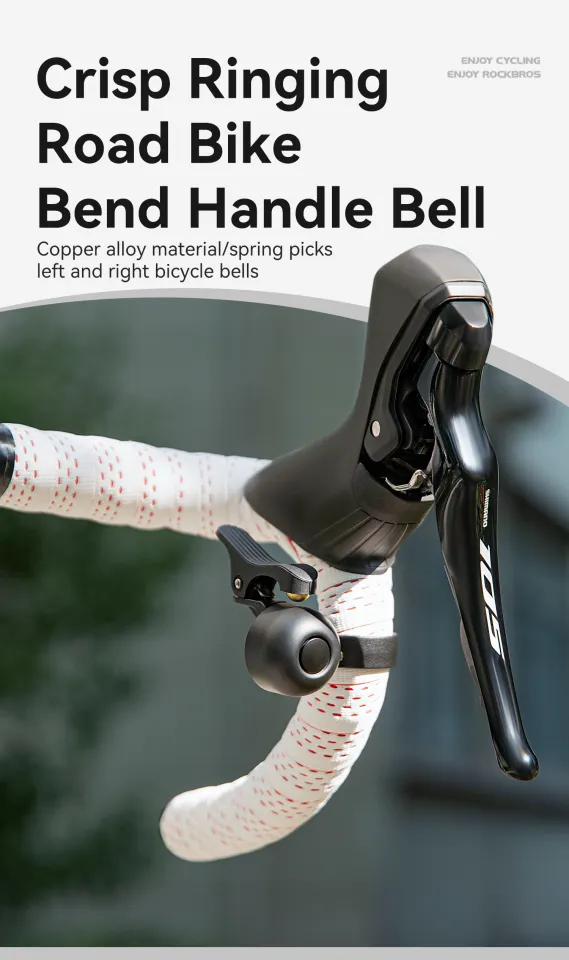 ROCKBROS Mini Road Bike Bell Loud Crisp Clear Sound Handlebar Bell