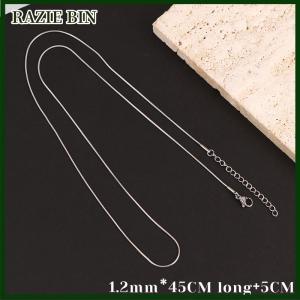 RAZIE BIN Color Chains Stainless Steel Snake Chains Necklace Twist Rope Jewelry Women Long Chains Accessories