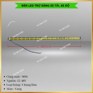 Đèn LED Bar 12V–24V – Tăng Sáng Mạnh Cho Xe Tải Xe Khách Đường Dài loại 1 hàng 2 hàng 3 hàng bóng