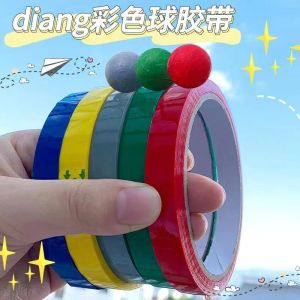3PCS Childrens novelty decompression tape DIY sticky ball tape compression toy candy color tape decompression 1.2cm*30m