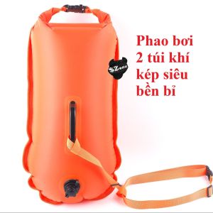 Phao Bơi Đôi Túi Khí Chuyên Nghiệp 28L Kết Hợp Túi Đựng Đồ Chống Nước - An Toàn Gấp Đôi Đồ Dùng Khô Ráo Tuyệt Đối!