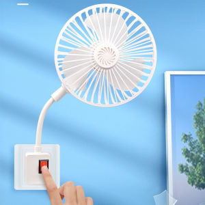 Flexible Hose Mini Desk Fan 5W Low Noise 36dB -3 Pin & USB Powered Personal Cooler - 360° Rotation Portable Fan for Home