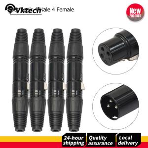 【Vktech】 ชุดหัวต่อ XLR 3พิน สีดำ 8 ชิ้น สำหรับสายไมโครโฟนและอุปกรณ์เสียงระดับมืออาชีพ