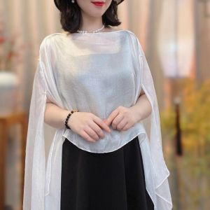 NEXTYOO Chiffon Women Shawl Pure Color Evening Prom Cape Top Scarf Cardigan Shawl Women Girls