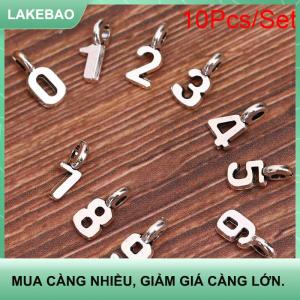【LAKEBAO】 10 cái bộ hợp kim mix Arabic chữ số quyến rũ Mặt dây chuyền trang sức DIY làm thủ công mỹ nghệ