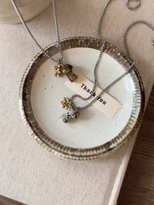 Fashionable Sturdy Alloy Mushroom Necklace Representing Natural Energy for Those Who Appreciate Unique Pieces