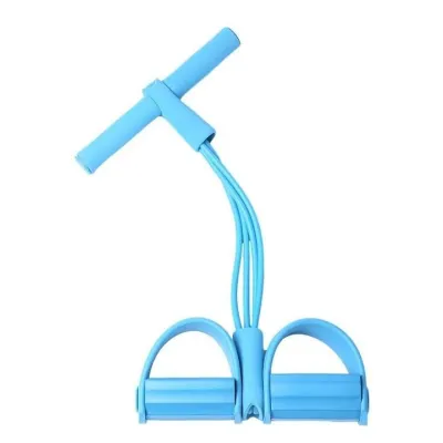 Dây Tập Bụng - Dây Kéo Đàn Hồi Kháng Lực 4 Ống Cao Su Dây Tập Gym Tại Nhà DK01
