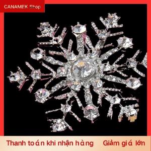 CS Thời trang sang trọng Rhinestone bông tuyết trâm cài cho phụ nữ quần áo áo trang sức phụ kiện Quà Tặng