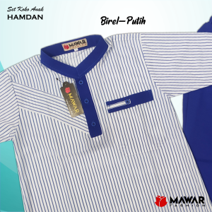 Koko Anak Turki Lengan Pendek 1-12 tahun Hitam Putih Salur / Setelan Baju Koko Hamdan