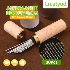 30PCS Jarum Jahit Stainless Steel Berbagai Ukuran Proyek Menjahit DIY Serbaguna