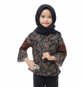 Dress batik Anak usia 3 sampai 10 Tahun Motif Batik bervariasi batik anak Harga ecer bisa COD