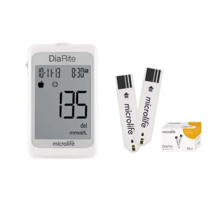 Máy Đo Đường Huyết MICROLIFE DiaRite (50 QUE + 50 KIM + CỒN)