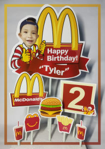 MCDONALDS Personalized Cake Topper