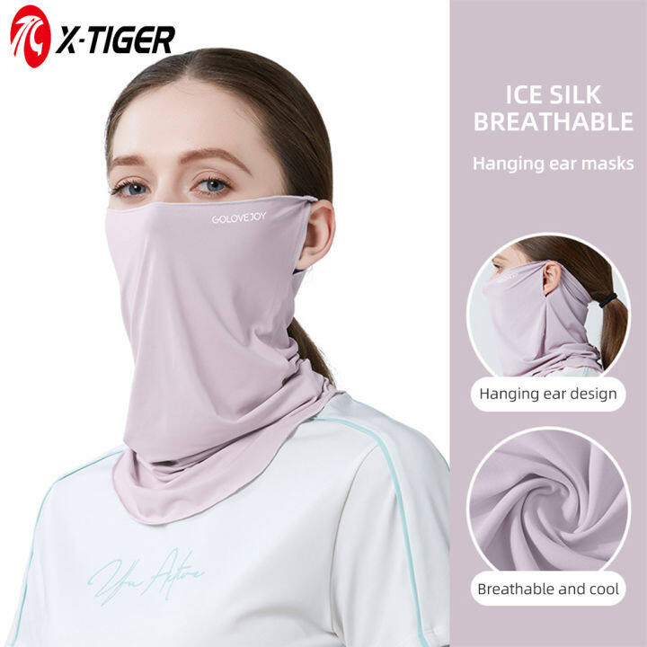 X-TIGER Sunscreen Ice Silk Face Mask Motorcycle Head Mask for Men and ...