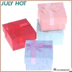 [JULYHOT] กล่องจัดระเบียบเครื่องประดับ10ชิ้น เซ็ตกล่องของขวัญกล่องบรรจุภัณฑ์กระดาษแหวนสร้อยคอต่างหู
