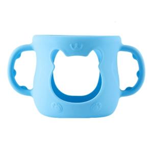 120ml/240ml Secure Handle Sleeve Child Friendly Bottle Grip Case for Baby Feeding Bottle Accessory Easy Transition