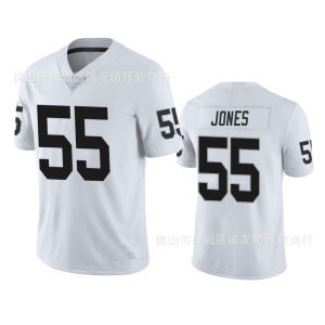 High Quality Embroidered Jersey NFL Rugby Wear Jersey Raiders 55 Black Raiders Chandler Jones Jersey
