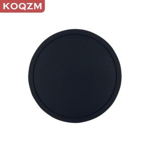 [COD] KOQZM KITCHEN Non Slip Silicone Drink Coasters Large Black Cup Coaster Set For Outdoor Drinks Anti Stain Heat Resistant - Cup Tab