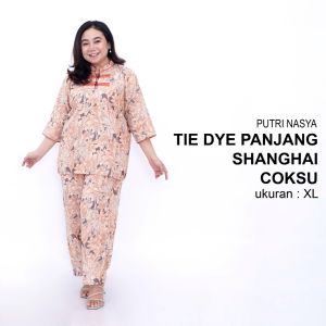 Tie Die Big Size Rayon / Tie Dye Jumbo / One Set / Setelan Celana Panjang Big / Setelan Busui Tidur / Tie Dye Lengan tiga per empat / setelan piyama Big Size / Setelan Tidur Jumbo