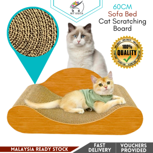 Papan mainan Pencakar Penjagaan Kuku Kucing 60cm Cat Scratching Board Bed Toy Pet Furniture Kitten Scratcher Pads