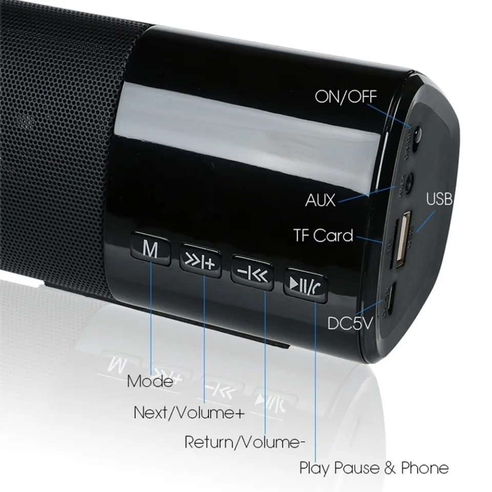 ลำโพงบลูทูธทรงยาว Speaker Sound Bar B28S เสียงใส มีมิติ ดัง