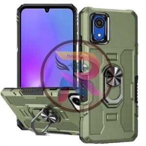 Casing HP Untuk Samsung Galaxy A03 Core Case Robot Hit Eye Whit Hybrit Armor 360 Degree Rotasi Ring