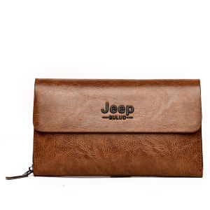 Jeep Buluo 9068 Clutch / Handbag Pria Wanita Resleting Muat HP Banyak Bahan Sintetis Tebal
