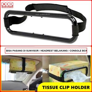 Penjepit Tempat Tisu Mobil Model Gantung Dudukan Holder Kotak Tissue Box Murah Lucu Keren MSV