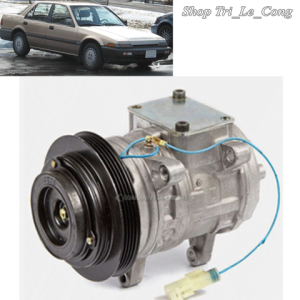 Cục máy nén khí điều hòa bộ puly đầu mặt hít thế hệ 3 máy 2.0 1.8 Honda Accord 86-89 Lốc lạnh đời 1987 1988 xe hơi ô tô