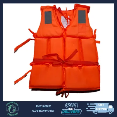Adult Life Jacket Adjustable Life Jacket Vest Lightweight Nylon Foam Outdoor Swimming Surfing Sports